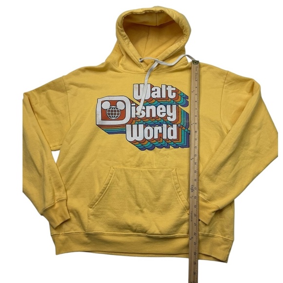Disney Parks Retro Hoodie Rainbow Walt Disney World Yellow - Picture 8 of 8